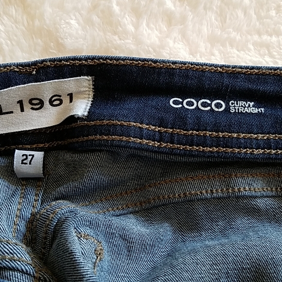 Coco Curvy Straight Leg Blue Jeans - Picture 4 of 7